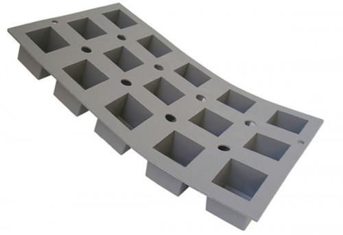 Plaque 15 mini cubes silicone GN 1/3 30x17,6x3,5 cm Elastomoule De Buyer