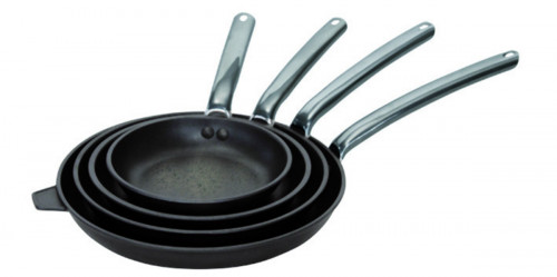 Poêle rond fonte d'aluminium Revêtement anti-adhésif Ø 28 cm 4,5 cm Choc Extreme De Buyer