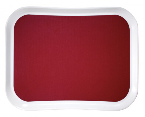 Plateau polyester bordeaux 46x36 cm Versatray Cambro