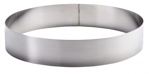 Cercle à mousse inox Sans revêtement Ø 24 cm 4,5 cm Pro.cooker