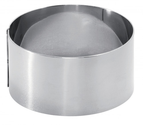 Cercle à mousse inox Sans revêtement Ø 8 cm 4,5 cm Pro.cooker