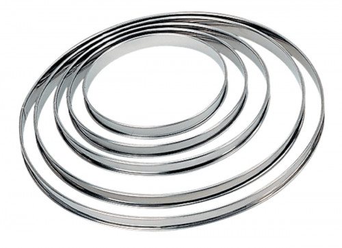 Cercle à tarte inox Sans revêtement Ø 18 cm 2 cm Pro.cooker