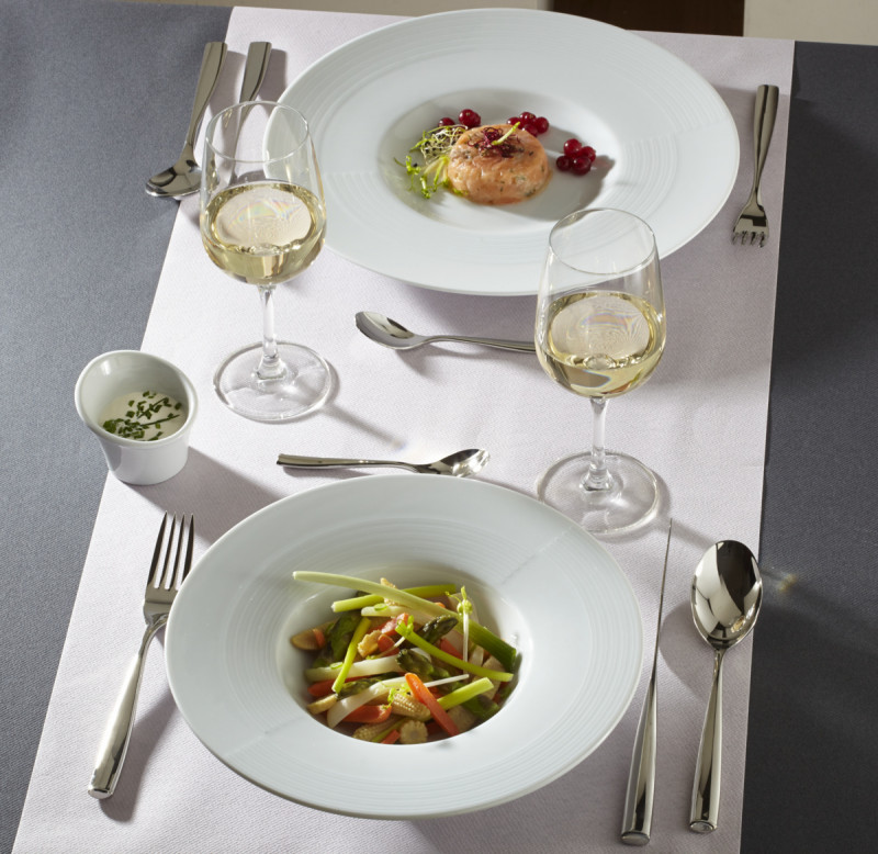 Assiette extra creuse rond blanc porcelaine Ø 27 cm Gourmet