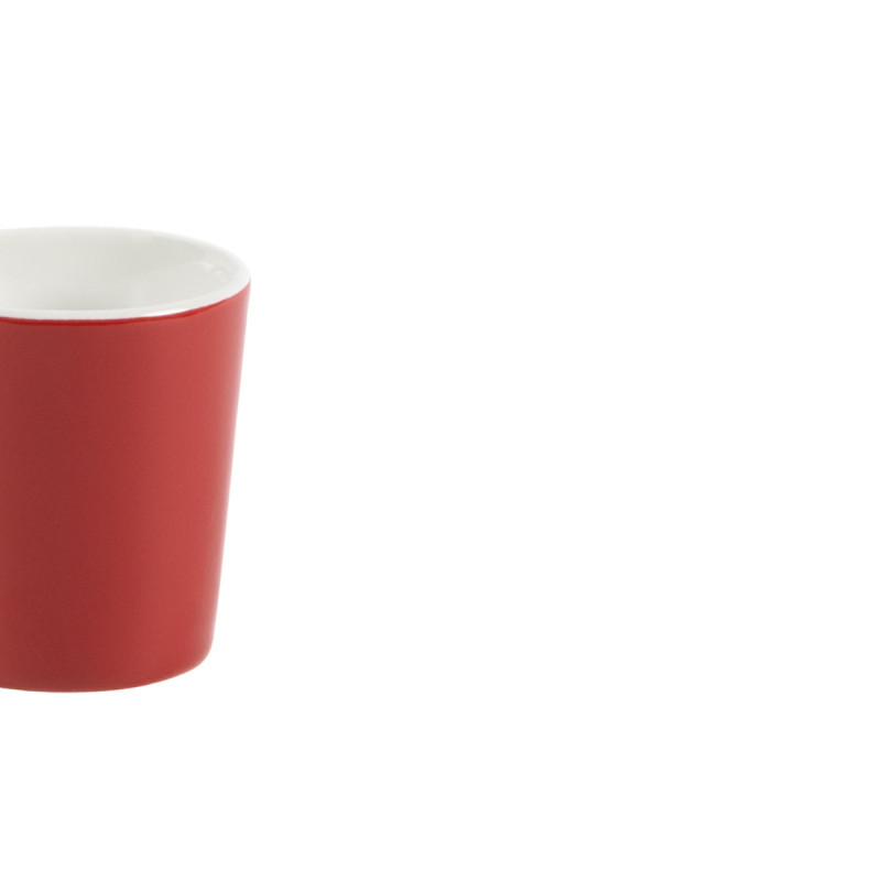 Gobelet rond rouge grès émaillé 10 cl Ø 6 cm Prismo Pro.mundi