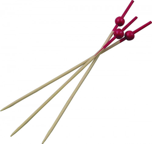 Piques boules rouge 12 cm Earth Essentials (500 pièces)