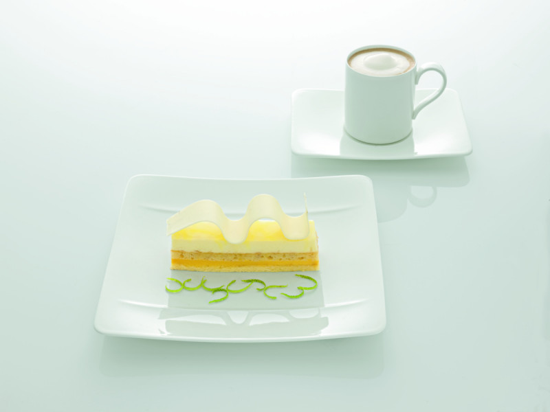Assiette creuse rectangulaire ivoire porcelaine bone china 24x21 cm Modern Grace Villeroy & Boch