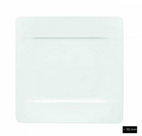 Assiette plate carré ivoire porcelaine bone china 23x23 cm Modern Grace Villeroy & Boch