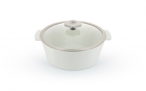 Cocotte rond blanc porcelaine culinaire Ø 26 cm Revolution 2 Revol