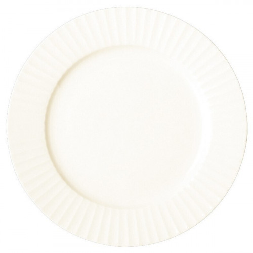 Assiette plate rond ivoire porcelaine vitrifiée Ø 28,9 cm Metropolis Rak