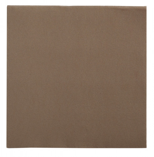 Serviette taupe ouate de cellulose 38x38 cm Lisah Pro.mundi (50 pièces)