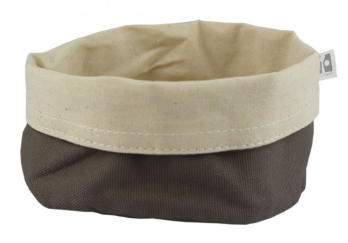 Corbeille rond taupe coton Ø 17 cm 8 cm Artiss Pro.mundi