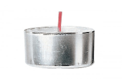 Bougie chauffe plat rond blanc Ø 3,9 cm 1,35 cm Spaas (100 pièces)
