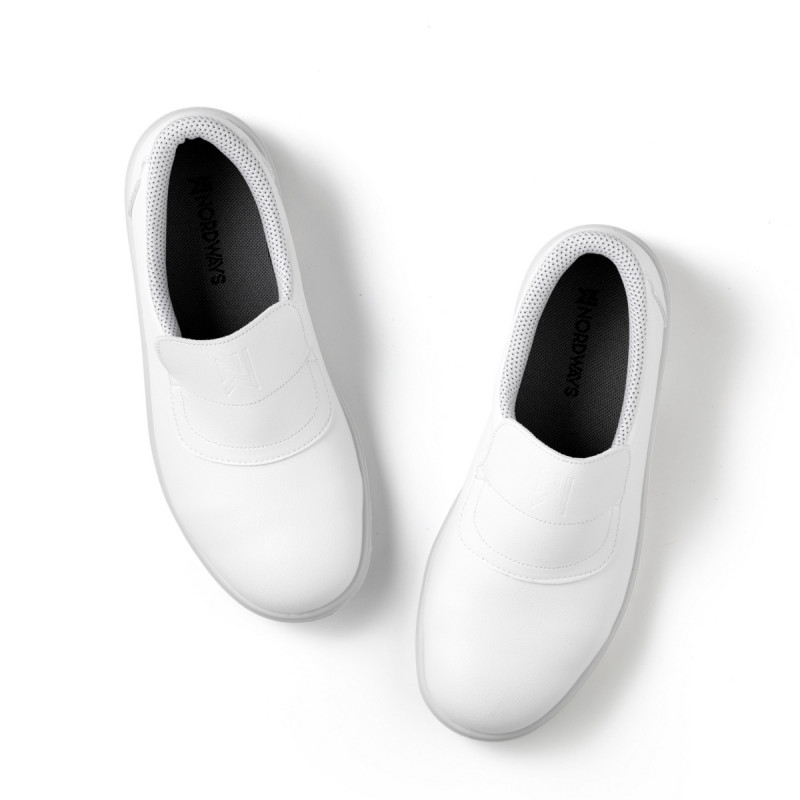 Chaussures mocassin de sécurité mixte blanc 40 Tony Nordways