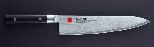 Couteau chef 24 cm acier bois compressé unie Kasumi Damas Kasumi