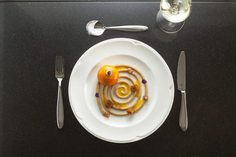 Assiette plate rond ivoire porcelaine vitrifiée Ø 23,7 cm Anna Rak