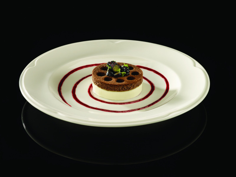 Assiette plate rond ivoire porcelaine vitrifiée Ø 20,7 cm Anna Rak