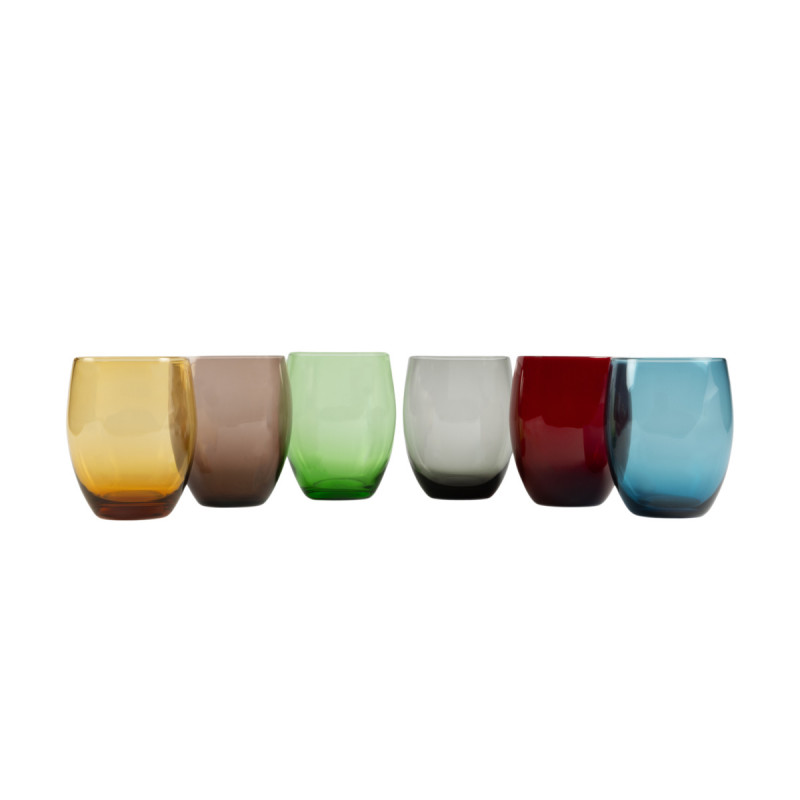Gobelet forme basse gris verre 30 cl Baya Pro.mundi