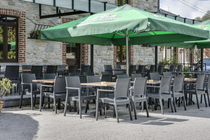 Pied de table bar noir 60x60x108 cm Empire Flexmob