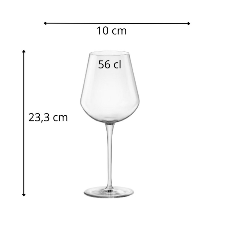 Verre à pied verre cristallin 56 cl Uno Bormioli Rocco