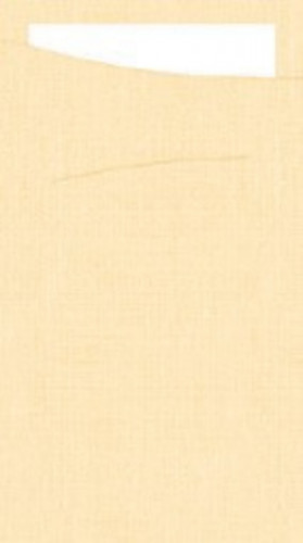 Pochette ivoire papier 23x11,5 cm Sacchetto Duni (60 pièces)