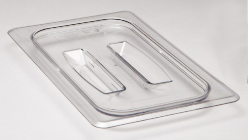 Couvercle pour bac GN 1/4 avec poignée copolyester Camview Cambro