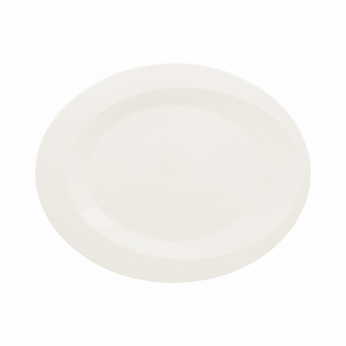 Plat ovale ivoire porcelaine vitrifiée 36,2 cm Giro Rak