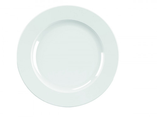 Assiette plate rond blanc porcelaine vitrifiée Ø 31 cm Astera