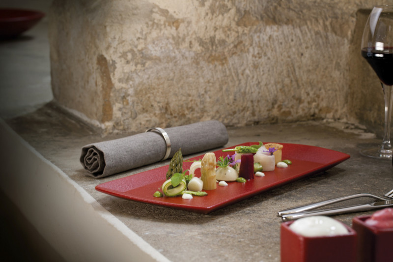 Assiette plate rectangulaire noir porcelaine vitrifiée 33,6x23,2 cm Neo Fusion Rak