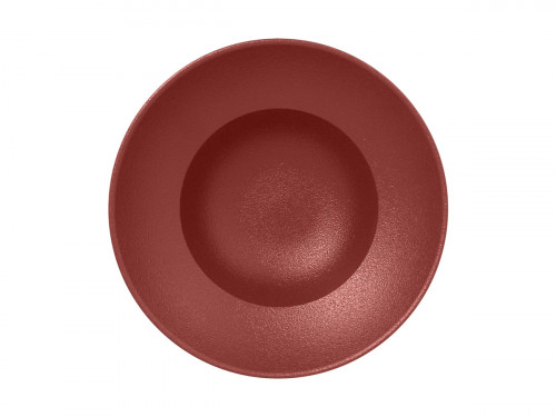 Assiette extra creuse rond rouge porcelaine vitrifiée Ø 26,1 cm Neo Fusion Rak