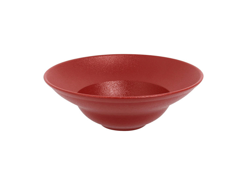Assiette extra creuse rond rouge porcelaine vitrifiée Ø 22,7 cm Neo Fusion Rak