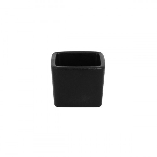 Pot à sauce carré noir porcelaine vitrifiée 5,3 cm Neo Fusion Rak