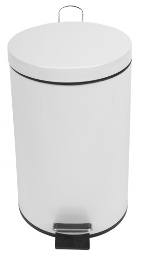 Collecteur acier 12 L blanc Probbax