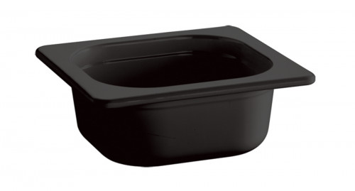 Bac mélamine noir 17,6x16,2x6,5 cm 0,8 L Ecoline Aps