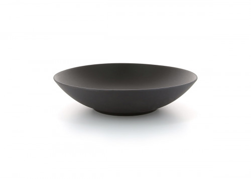 Assiette coupe creuse rond noir porcelaine culinaire Ø 24 cm Equinoxe Revol