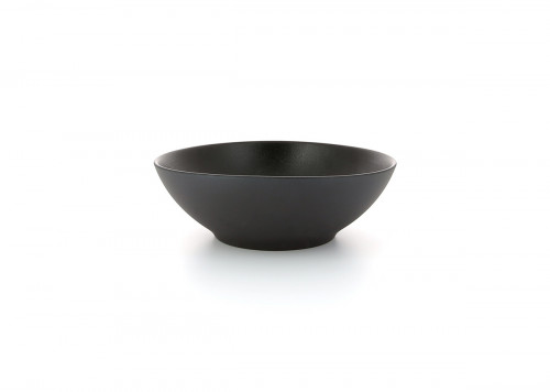 Assiette coupe creuse rond noir porcelaine culinaire Ø 19 cm Equinoxe Revol