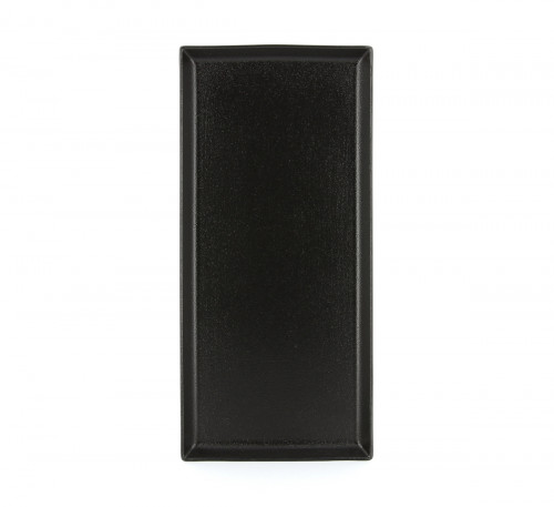 Assiette plate rectangulaire noir porcelaine culinaire 32,5x15 cm Equinoxe Revol