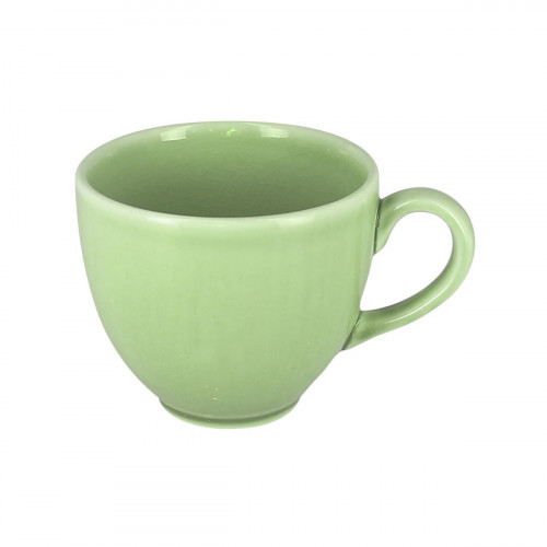Tasse à expresso rond vert porcelaine vitrifiée 9 cl Ø 6,5 cm Vintage Rak
