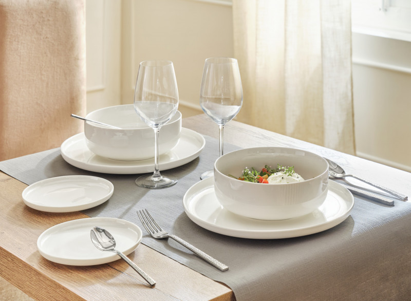 Assiette plate rond blanc porcelaine renforcée Ø 28 cm Artic Accolade