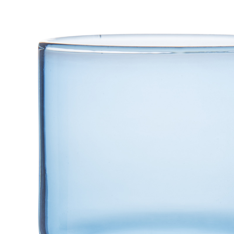 Gobelet forme basse bleu verre 22 cl Artic Pro.mundi