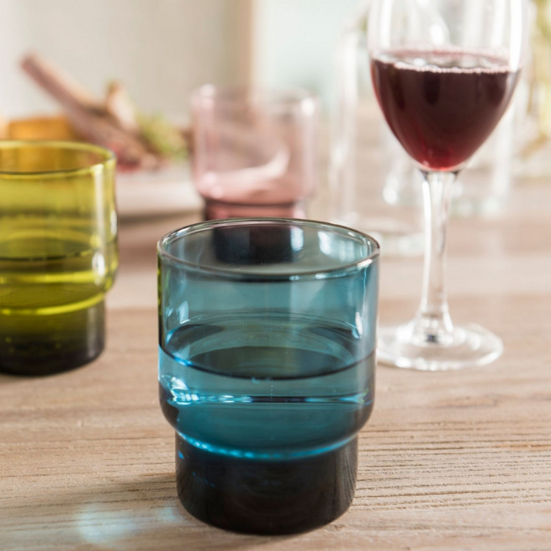 Gobelet forme basse violet verre 22 cl Artic Pro.mundi