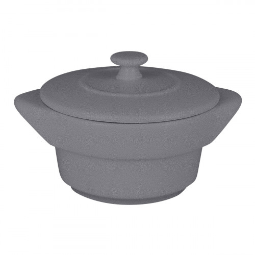 Cocotte rond gris porcelaine vitrifiée Ø 10 cm Chefs Fusion Rak