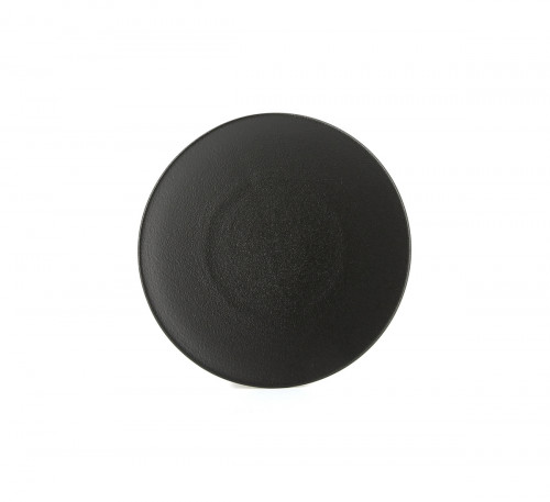 Assiette coupe plate rond noir porcelaine culinaire Ø 26 cm Equinoxe Revol