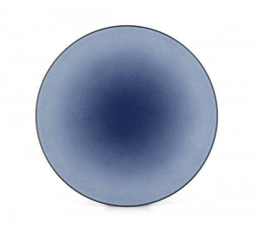 Assiette coupe plate rond bleu porcelaine culinaire Ø 26 cm Equinoxe Revol