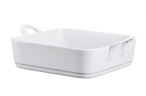 Plat à four carré blanc porcelaine culinaire 22x22 cm Toulouse Pillivuyt