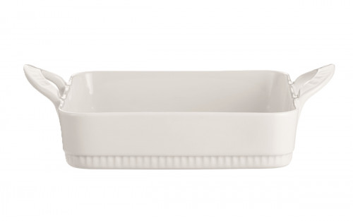 Plat à lasagnes rectangulaire blanc porcelaine culinaire 25x23 cm Toulouse Pillivuyt