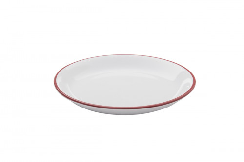 Assiette coupe plate rond blanc grès émaillé Ø 20,5 cm Bistrot Pro.mundi