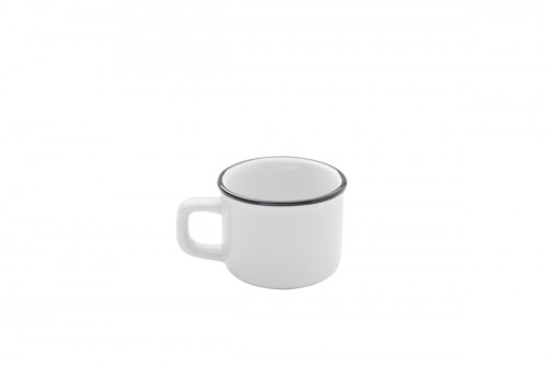Tasse à expresso rond blanc grès émaillé 6 cl Ø 5,5 cm Bistrot Pro.mundi