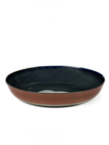 Assiette creuse rond marron grès émaillé Ø 21 cm Smokey Serax