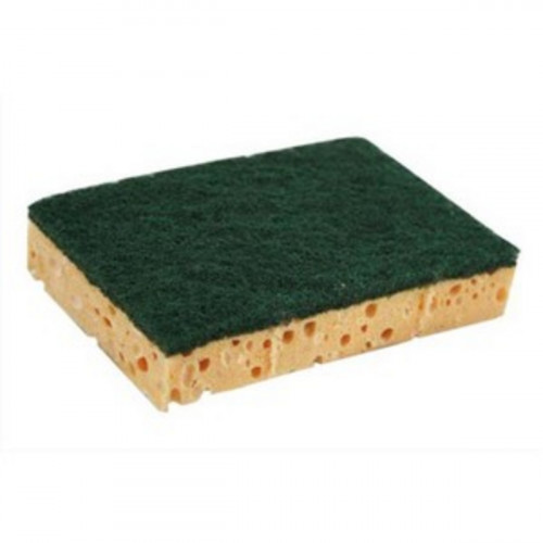Tampons abrasifs sur éponge vert 12,7x8,9x2,2 cm (10 pièces)