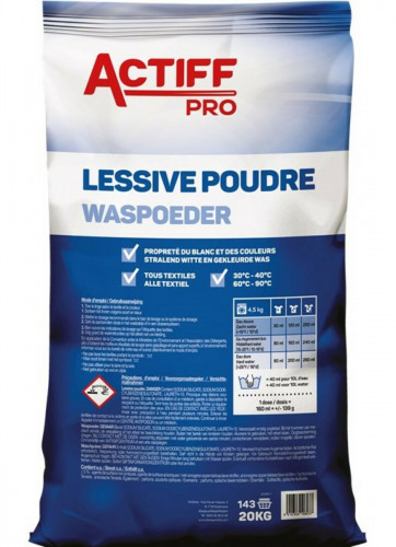 Lessive poudre tous textiles 20kg